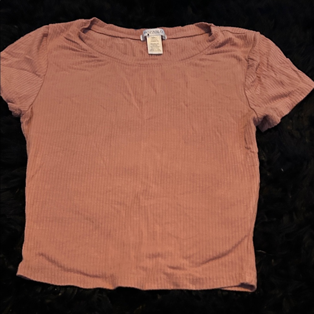Bozzolo Dusty Pink Short Sleeve Top